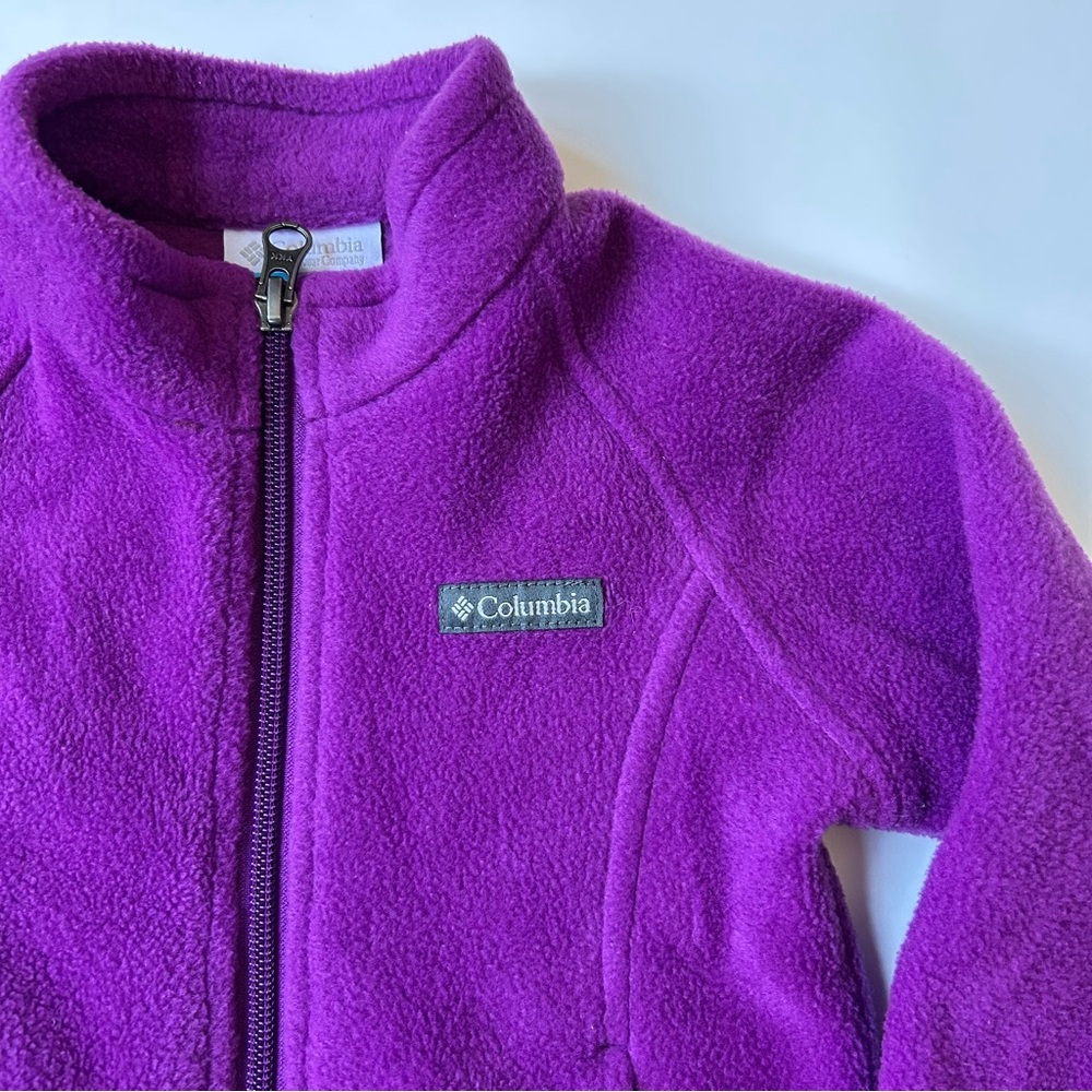 NWOT Columbia Toddler Girl Purple Sawyer Rapids Fleece Jacket, Size 2T - Picture 2 of 7